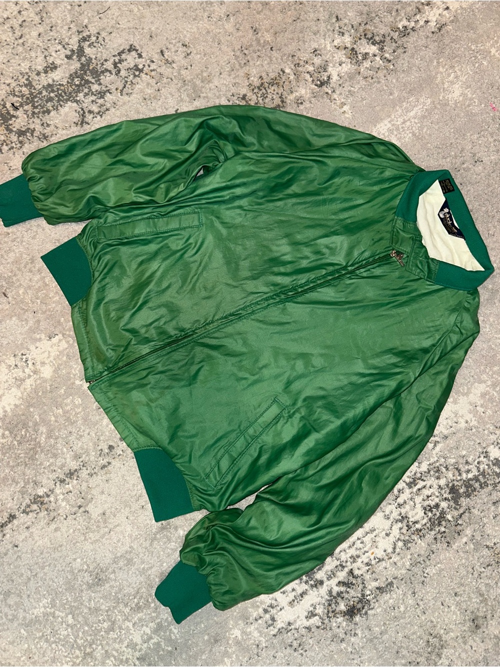 Duckster Classic Green Bomber Men’s Jacket - Picture 7 of 7